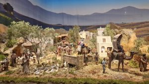 El nacimiento monumental del Salón de Cristal combinará escenas bíblicas con referencias a la tradición valenciana