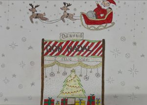 Benifaió felicitará a sus vecinos con una postal navideña de la alumna María Gómez Martínez