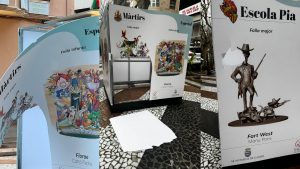 Ataquen l´exposició d´esbossos fallers de Gandia